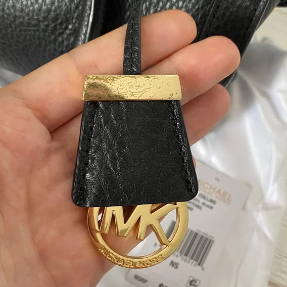 Michael Kors Black Satchel with Gold Accents - Picture 4 of 9